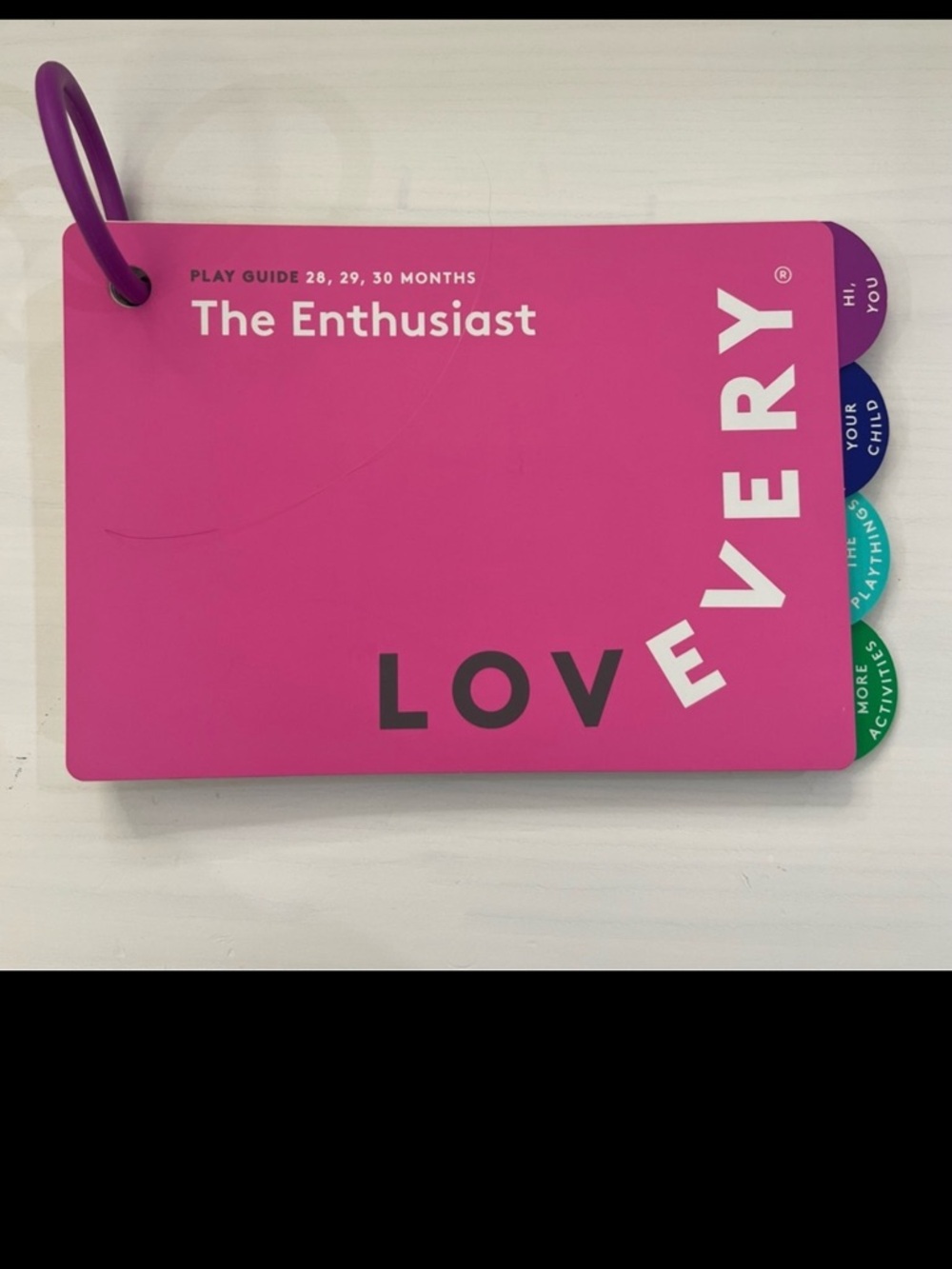 Lovevery The Enthusiast Toddler Montessori Play Guide age 28, 29 and 30 Months